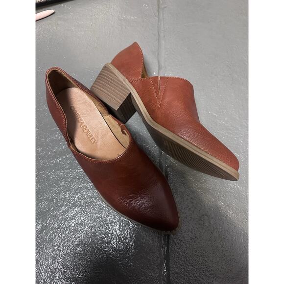 Cynthia Rowely red brown wedge heel shoes - Picture 6 of 8